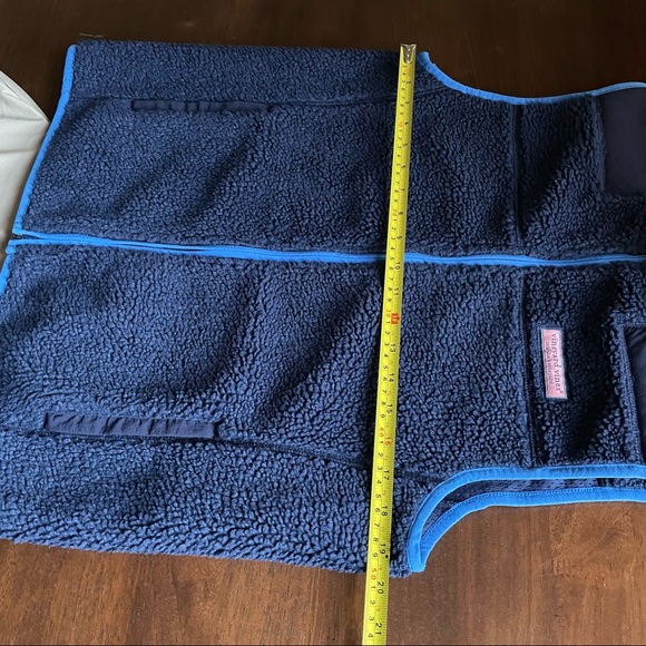 Vineyard Vines Blue Sherpa Shep Zip Up Vest Size 18 XL - Picture 4 of 8
